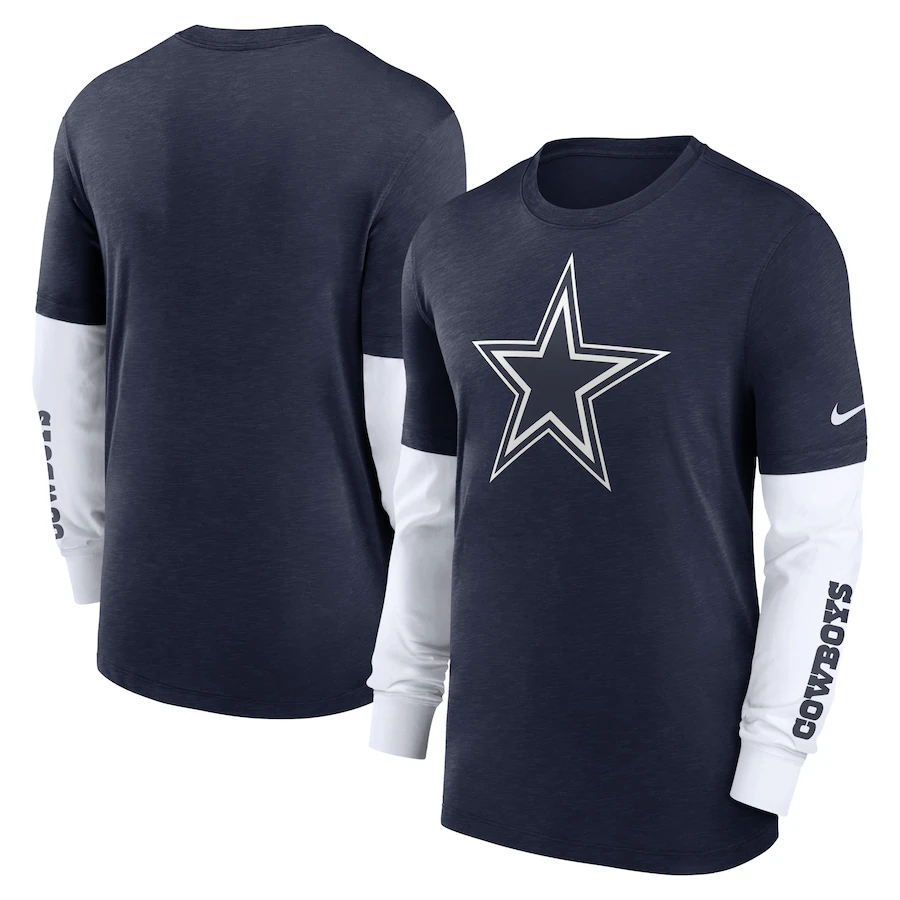 2023 Men NFL Dallas Cowboys Nike Long Tshirt->nfl t-shirts->Sports Accessory